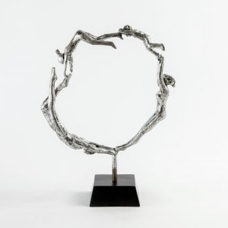 Family Sculpture-Silver Leaf