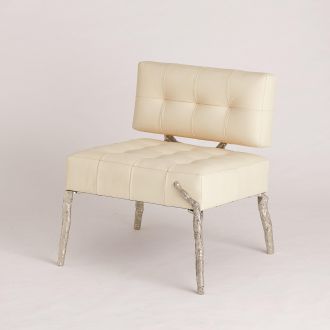 Bristol Branch Chair-Milk Leather