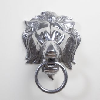 Lion Head Door Knocker-Nickel