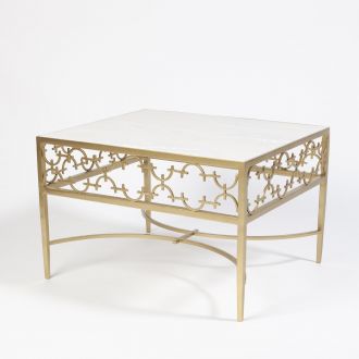 C-Fret Cocktail Table-Gold