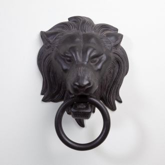 Lion Head Door Knocker-Bronze
