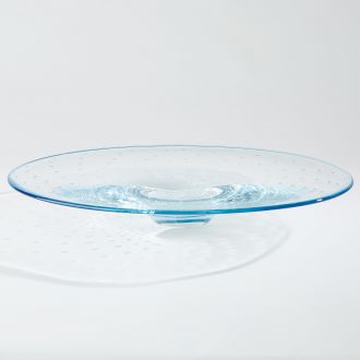 Bubbles Platter-Blue