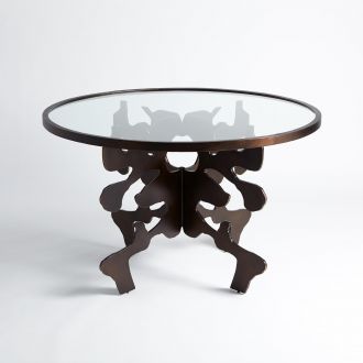 Ink Blot Dining Table-Bronze-48