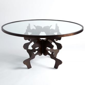 Ink Blot Dining Table-Bronze-60