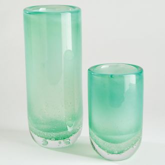 Bubble Cylinder Vase-Celadon