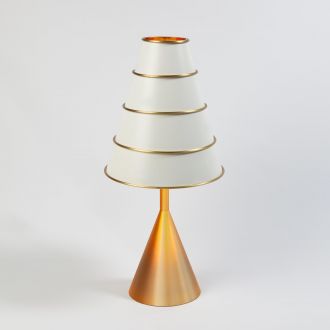 Talouse Table Lamp-Antique Satin Brass/Ivory