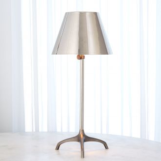 Simple Tripod Table Lamp-Nickel