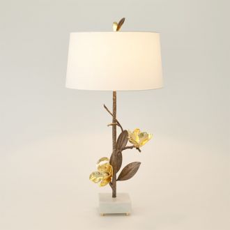 Magnolia Flower Table Lamp-Right