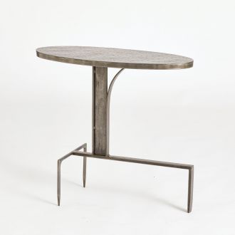 Cantilever Side Table-Natural Iron