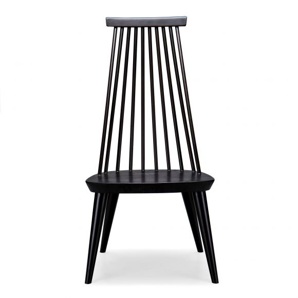 Ebony Spindle Accent Chair