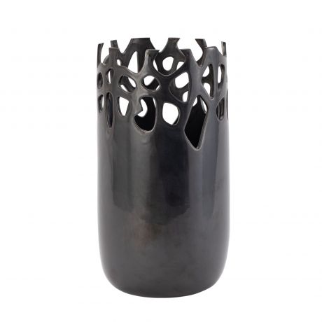 Geo Vase -Reactive Bronze